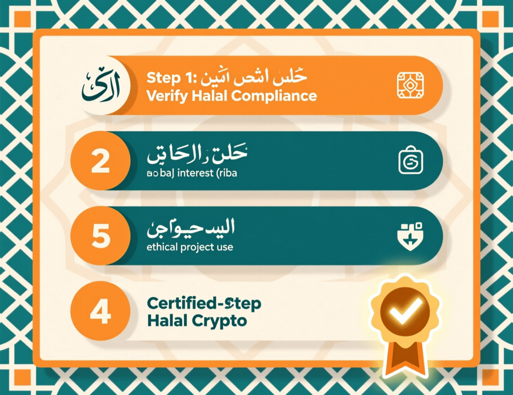 Step-by-step Shariah-compliant crypto checklist for Muslim investors