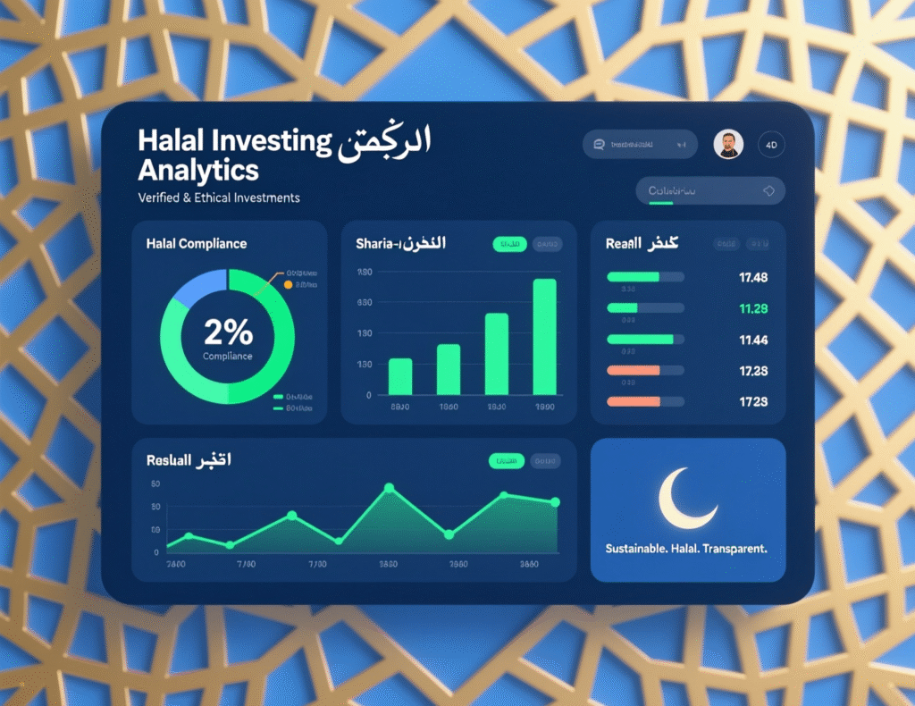 Analytics dashboard for Shariah-aware crypto and halal investing built on secure cloud infrastructure