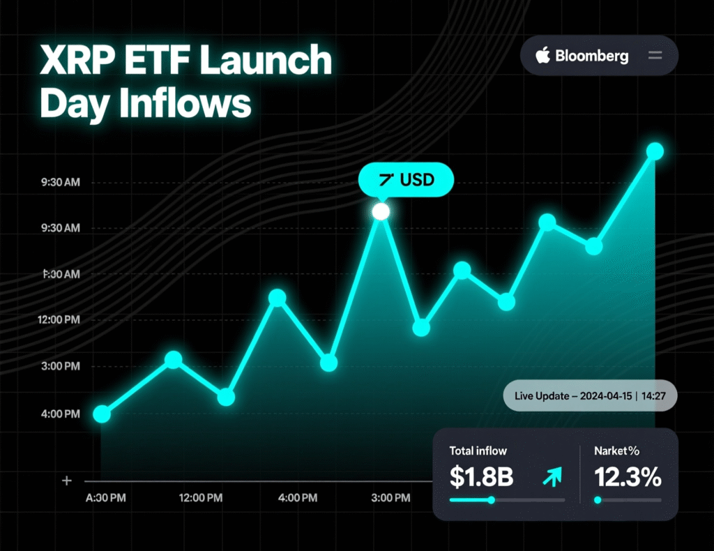 Bitcoin Rebounds Past $91K as XRP ETFs Continue to Grab Attention 2 Dashboard view of XRP ETF tickers GXRP and XRPZ with net inflows