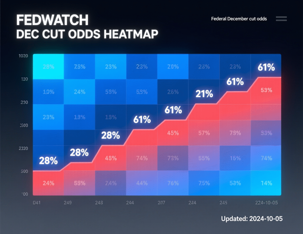 CME FedWatch probabilities highlighting December rate-cut odds
