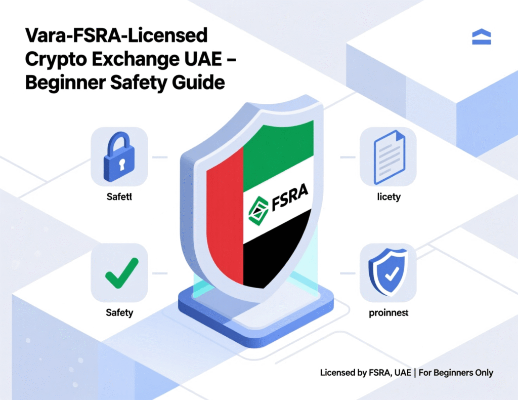 How to Buy Bitcoin in UAE (Step-by-Step 2025 Guide) 2 Beginner comparing VARA and FSRA licensed exchanges to safely buy Bitcoin in the UAE