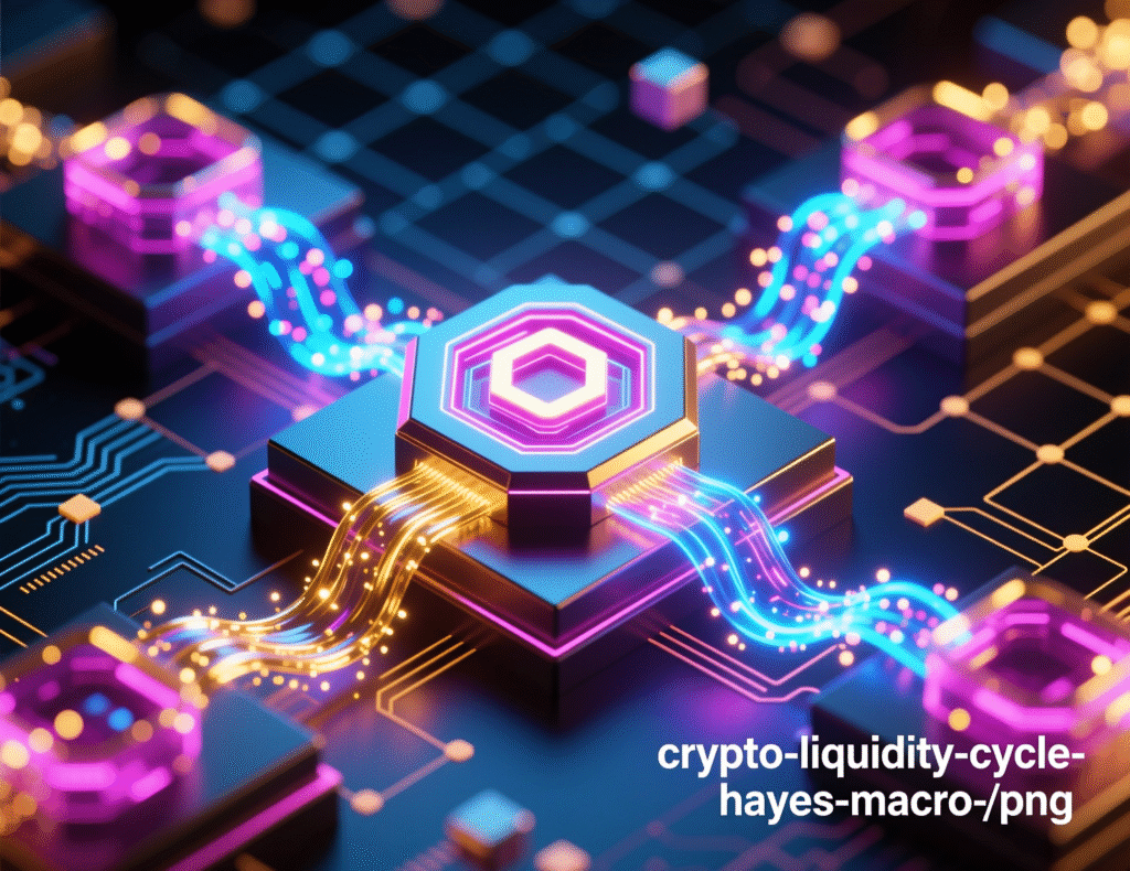 Arthur Hayes warns Monad could crash 99%, calls it high-risk ‘VC coin’ 3 Macro liquidity cycle chart referenced by Hayes