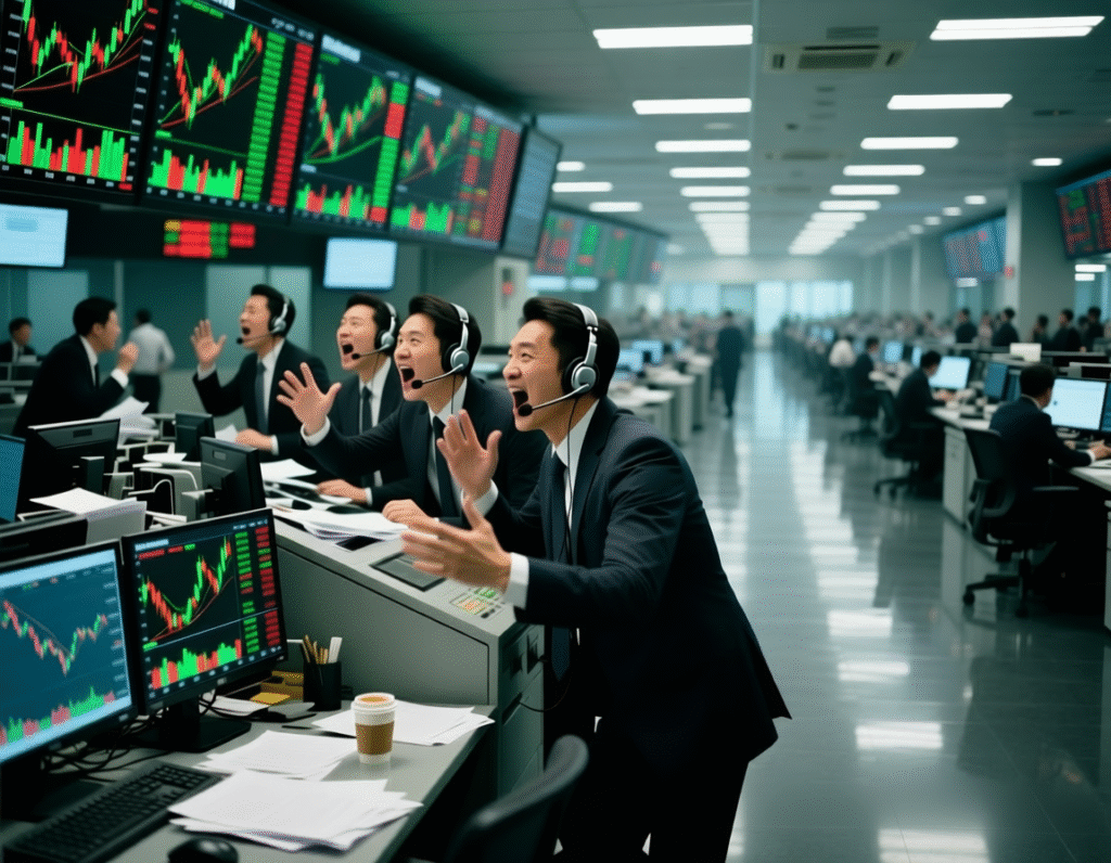 Traders watch mixed Asia equity session