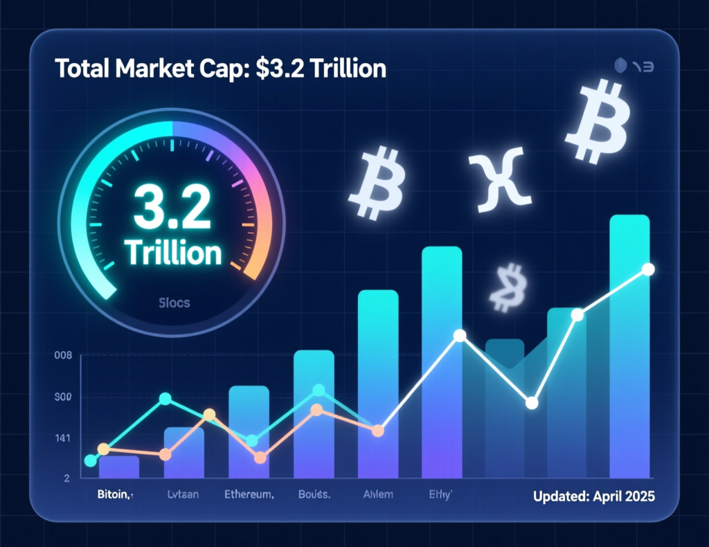 “Global crypto market capitalization near $3.2 trillion”