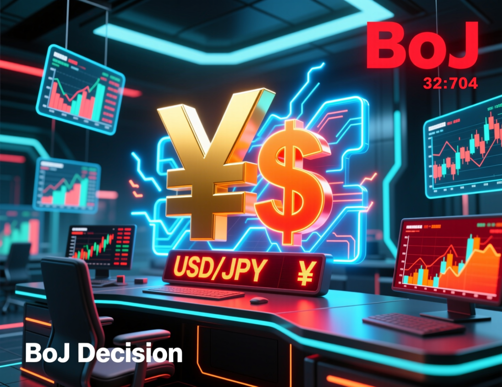 Currency traders monitor USD/JPY ahead of BOJ decision