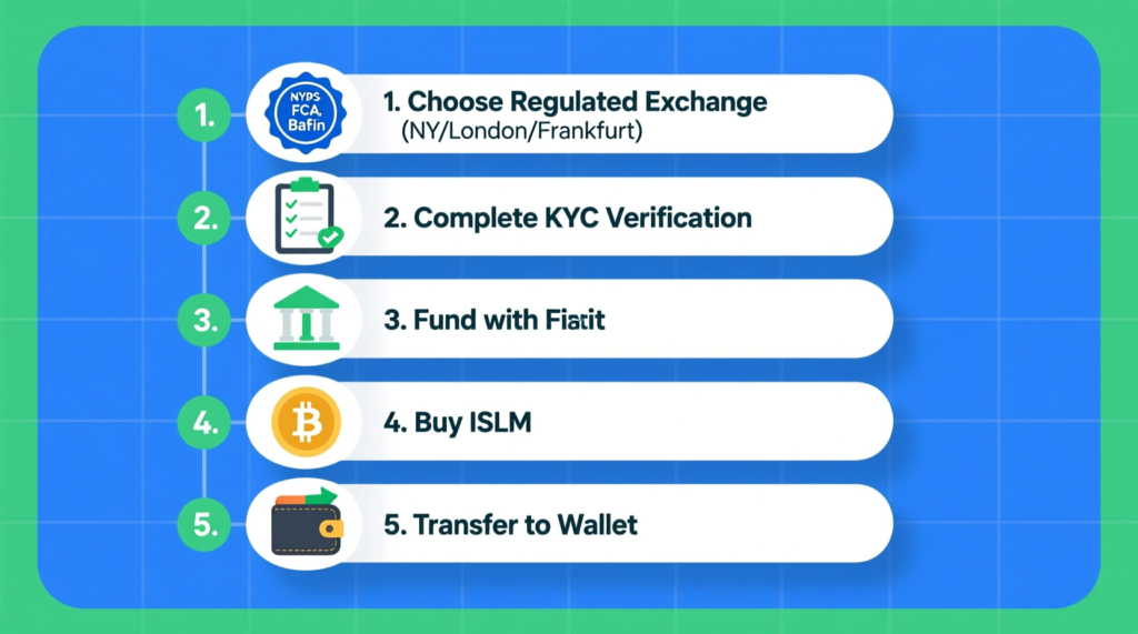 Step-by-step guide to buying Islamic Coin (ISLM) in the US, UK and EU