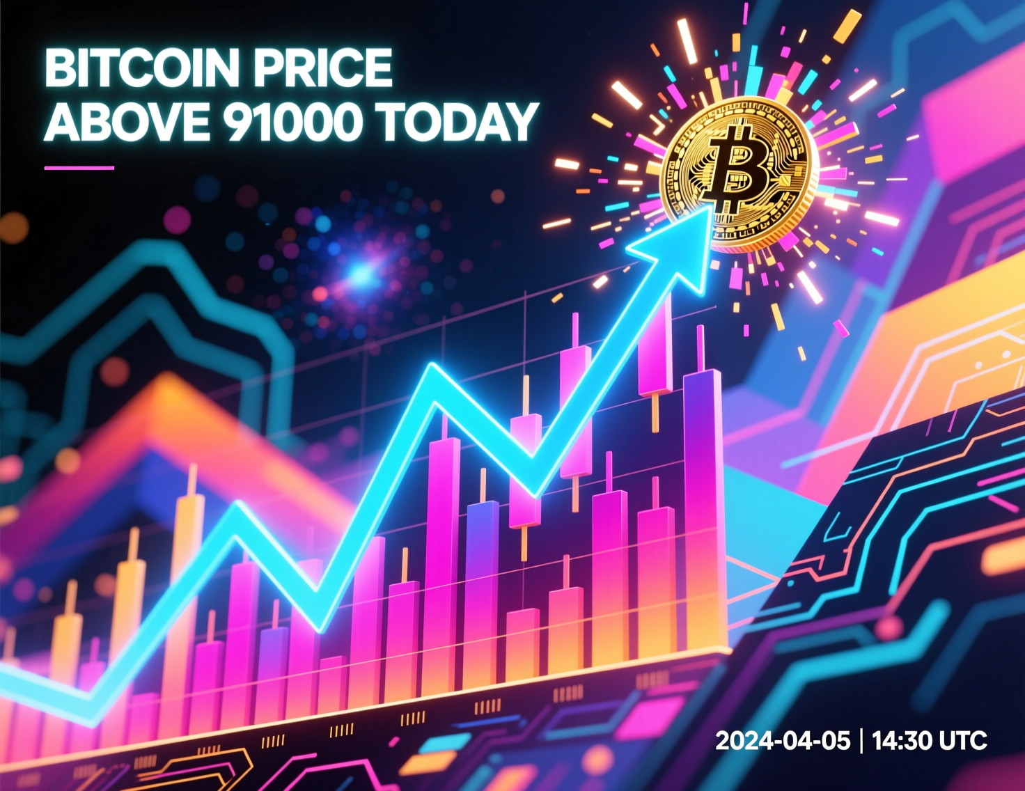 “Bitcoin price above 91000 today on intraday chart”