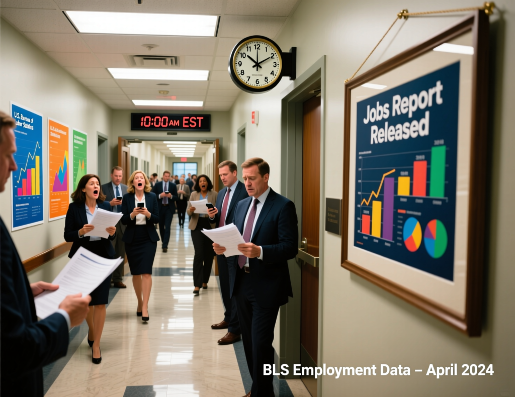 “BLS headquarters corridor ahead of Employment Situation release”