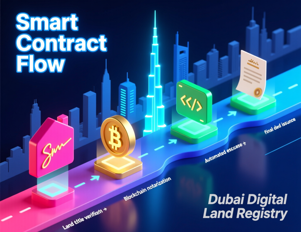 Digital land registry Dubai and smart contracts for property sale