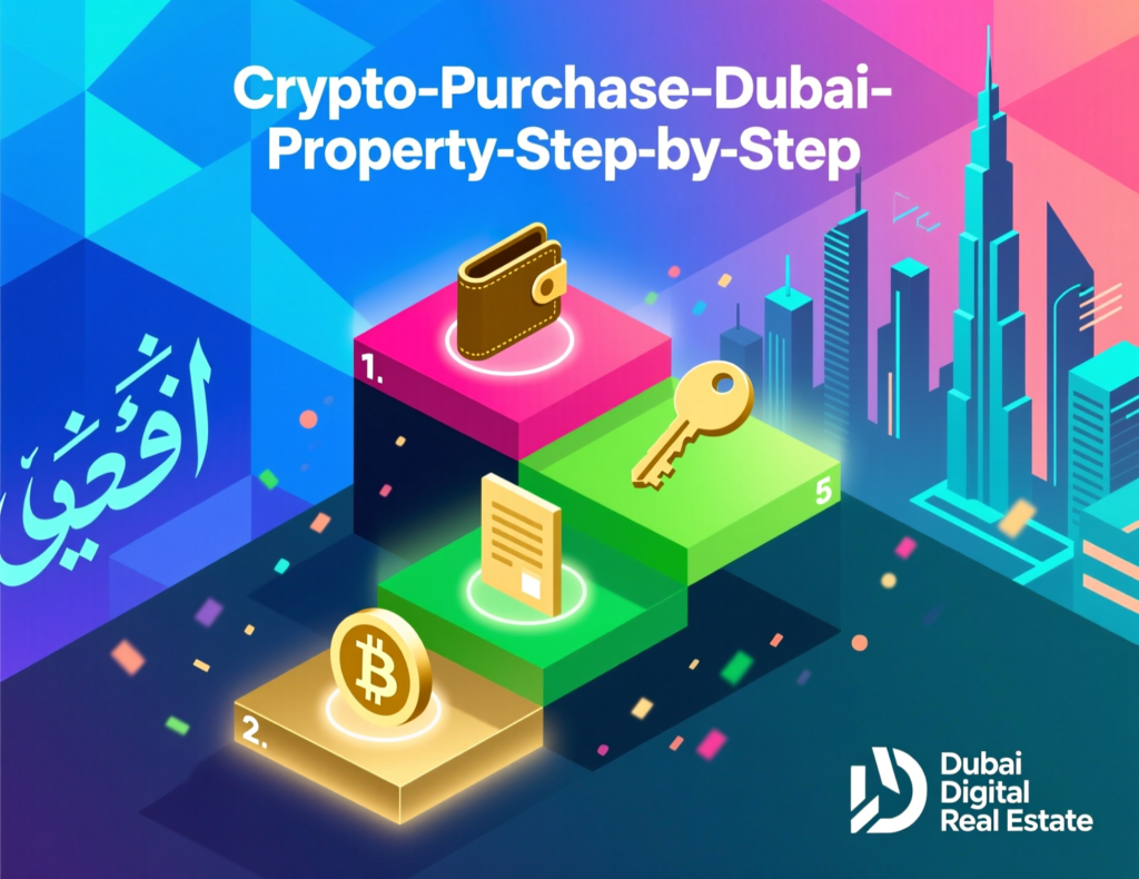 Step-by-step blockchain property transaction in Dubai with crypto funding