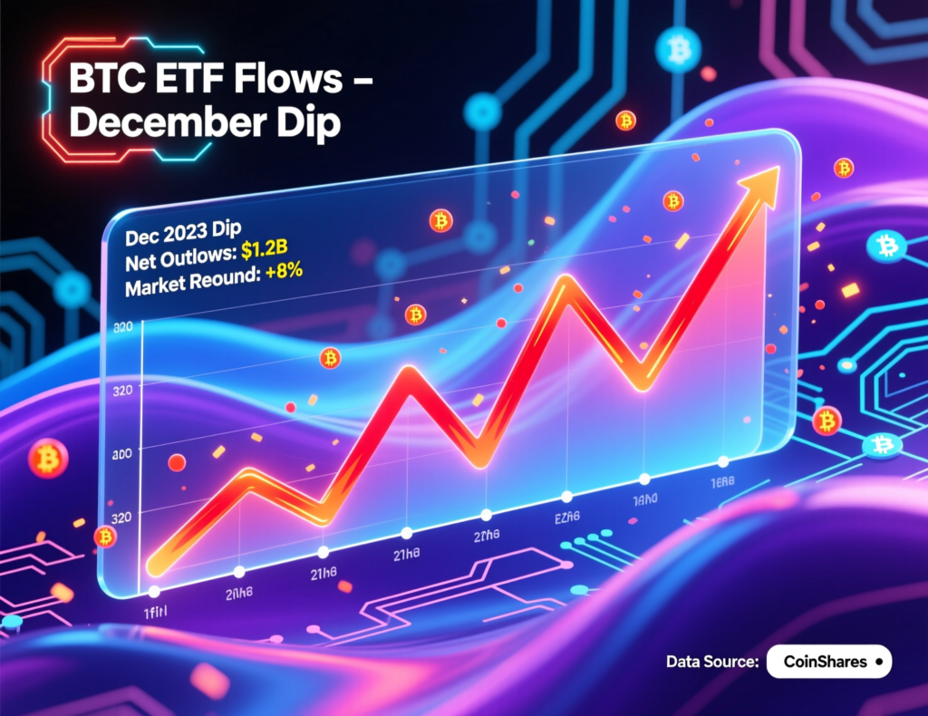 Bitcoin ETF Break-Even Price Nears as Inflows Turn Negative Ahead of Fed 2 Daily U.S. spot Bitcoin ETF net flows turning negative in early December