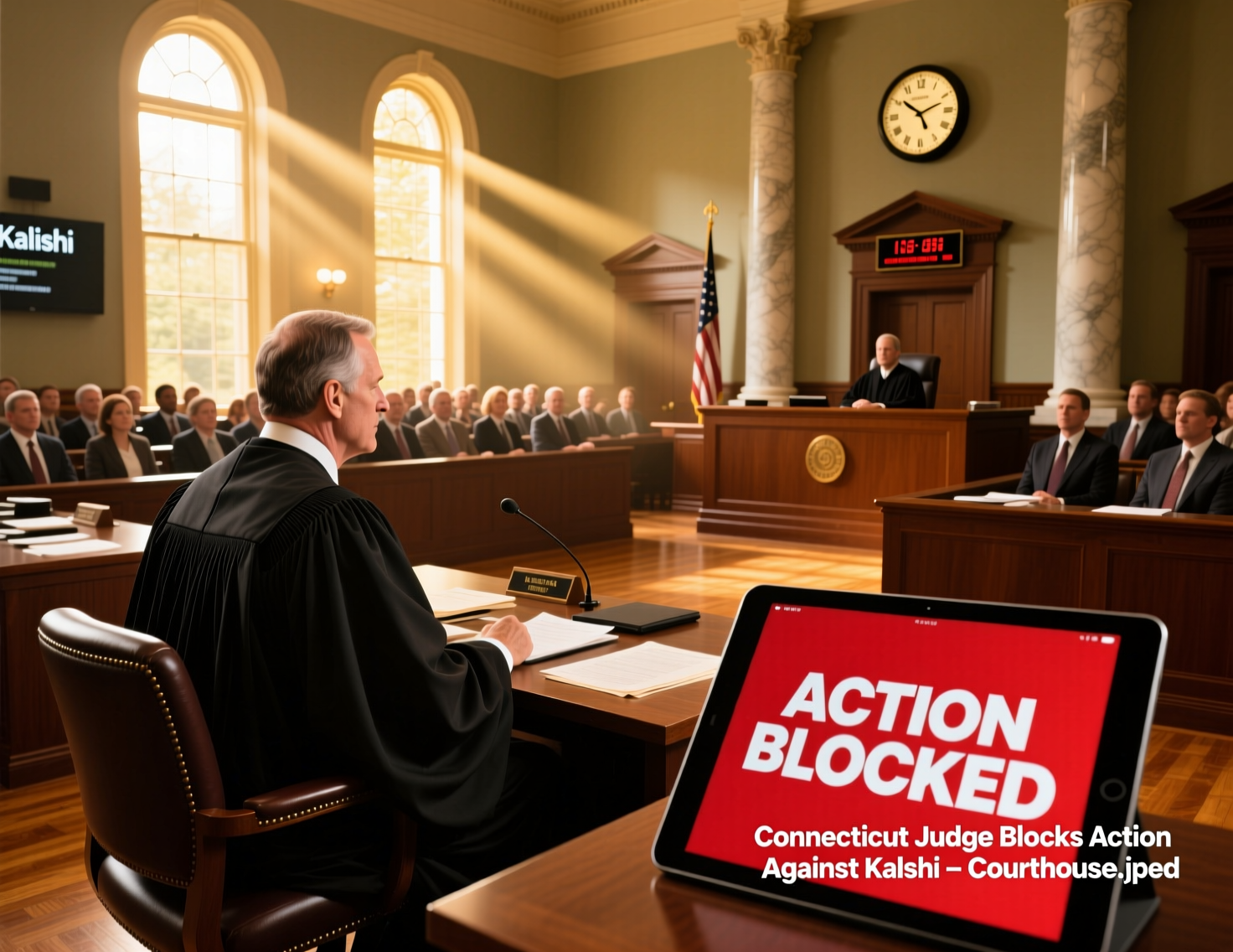 “Exterior of Hartford federal courthouse as Connecticut judge blocks action against Kalshi”