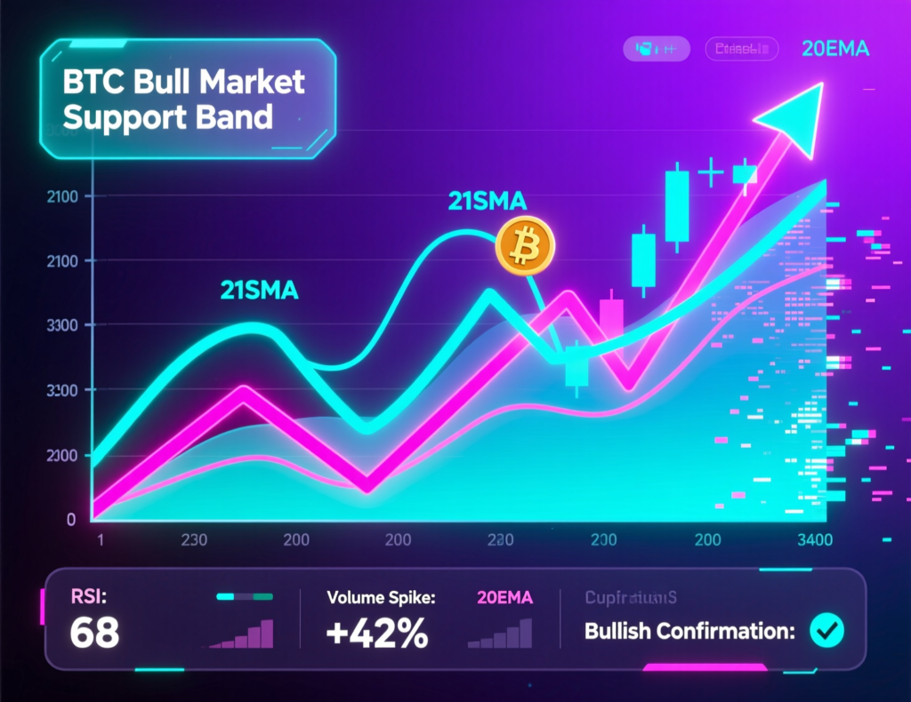 “Bitcoin bear flag with channel lines and measured move target”
