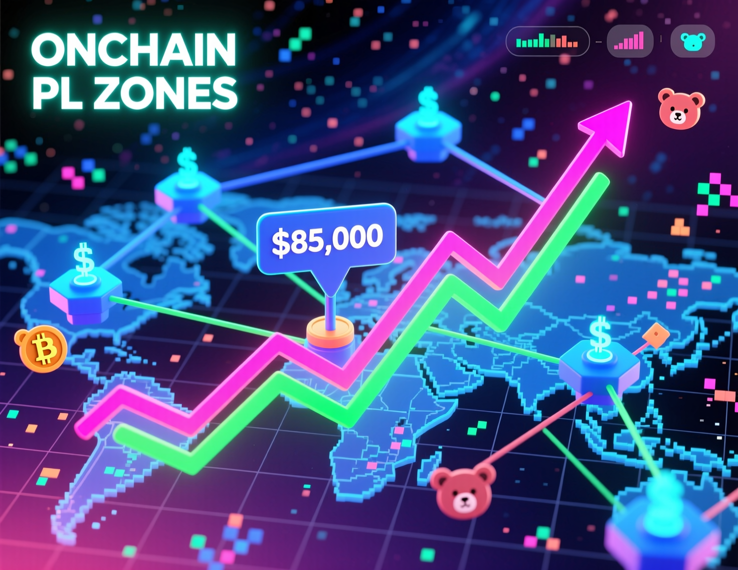 “Bitcoin’s retreat to $85,000 visualized with on-chain P/L zones”