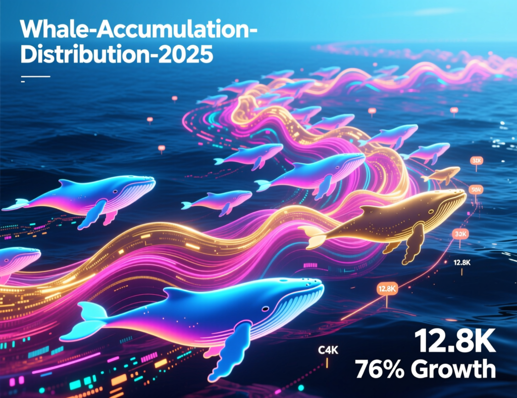 “Chart showing whale accumulation vs distribution in late 2025”