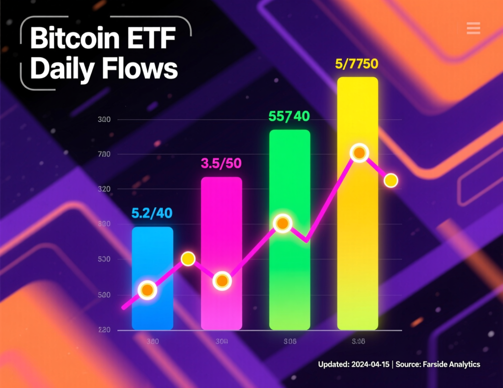 “Table of daily U.S. spot Bitcoin ETF flows”