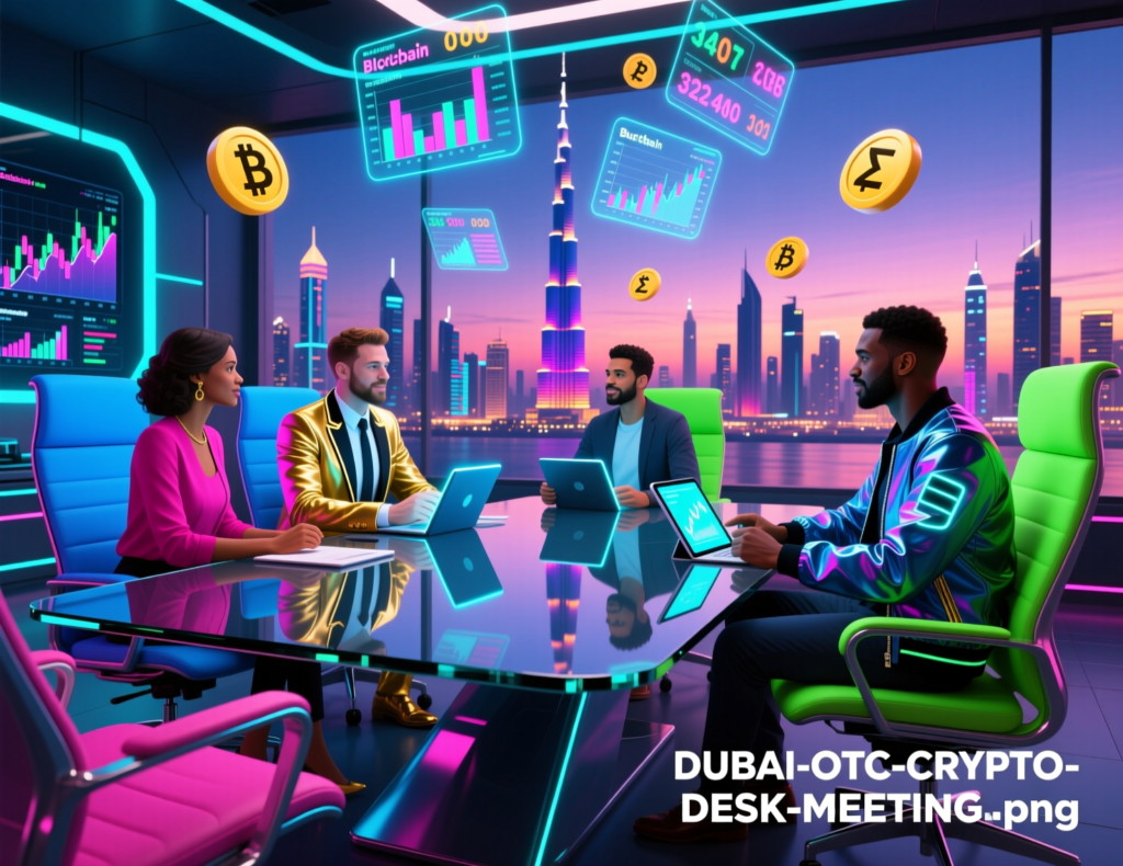 Investor meeting with OTC crypto desk in Dubai to cash out bitcoin safely