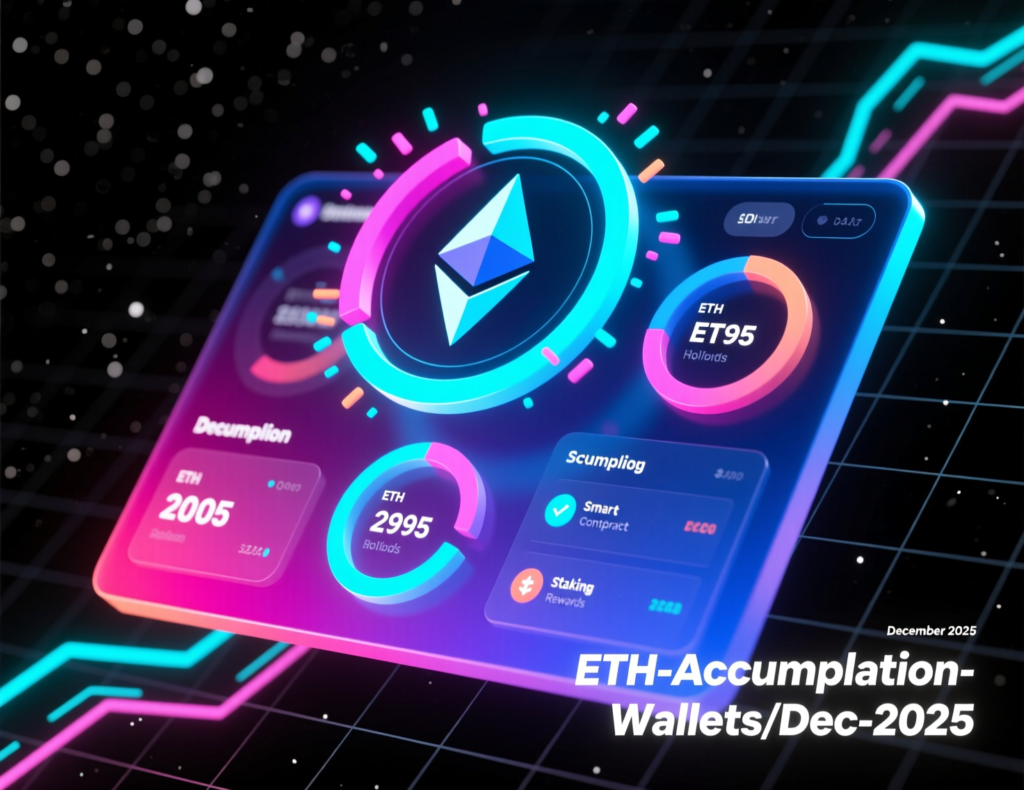 Estimated ETH accumulation trend among large holders in late 2025