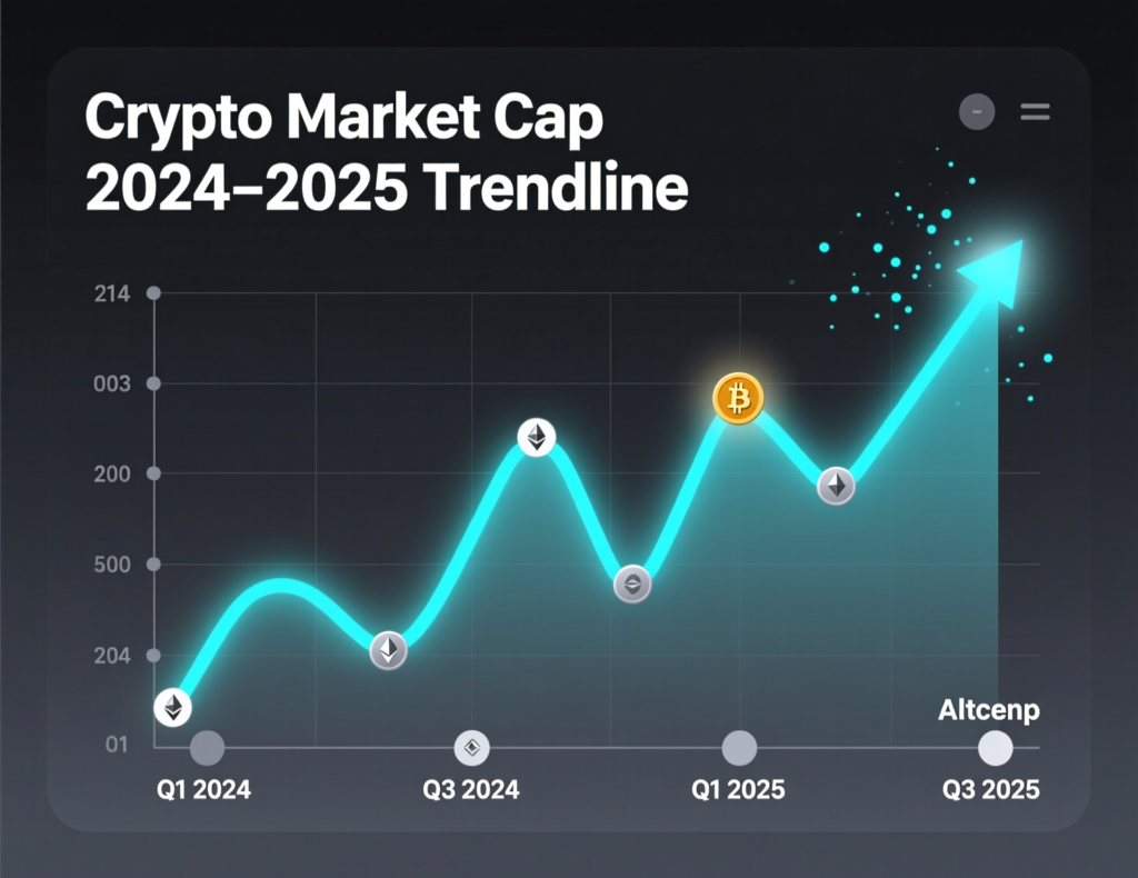 “Chart of crypto market capitalization trends in 2024–2025”