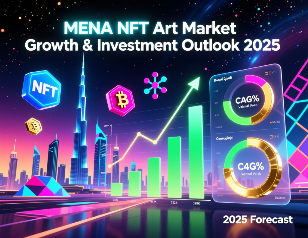 MENA NFT art market growth chart showing investment trends for global collectors