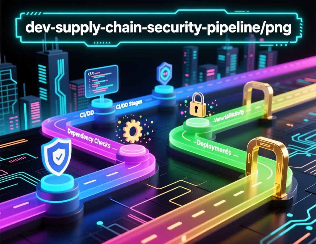 “Secure CI/CD pipeline diagram with pinned dependencies and isolated builds”