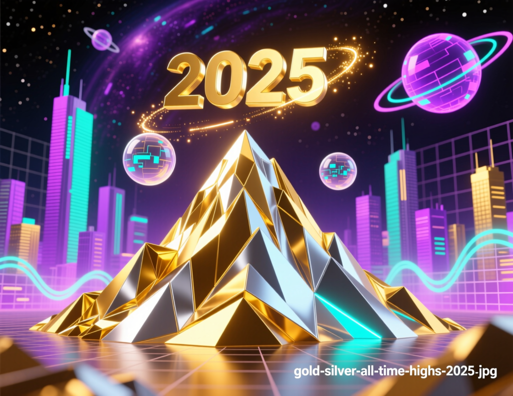 “Gold and silver prices at all-time highs in late 2025”
