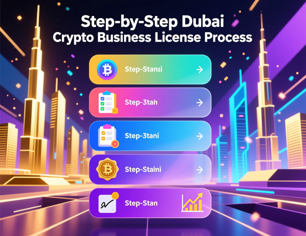 Crypto License in Dubai: Complete VARA & DMCC Guide 4 Step-by-step process to obtain a crypto license in Dubai