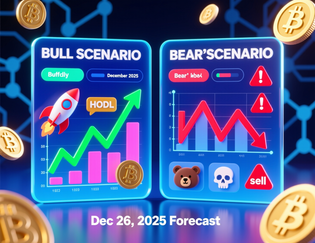 “Bitcoin weekly update showing balanced bullish and bearish scenarios for 2026”