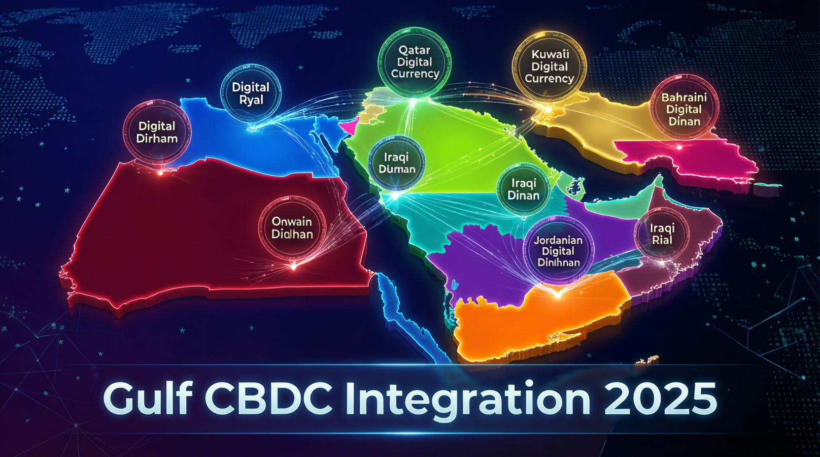 Digital dirham and digital riyal CBDC corridors between UAE, Saudi Arabia, US, UK and EU