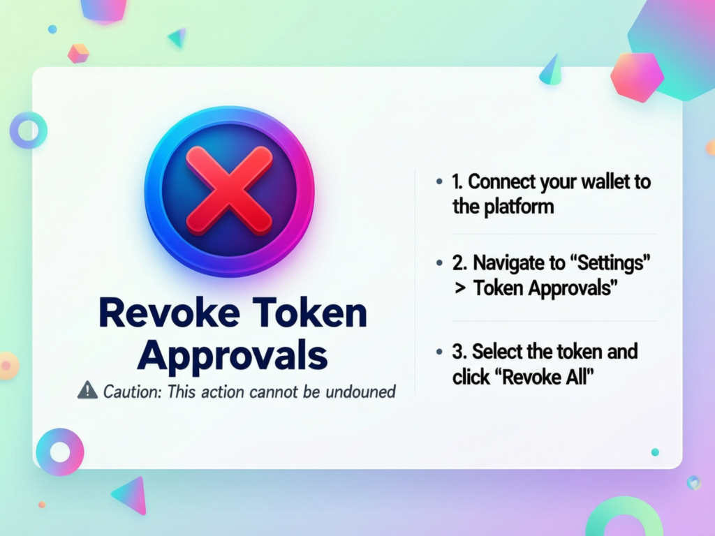 Steps to revoke token approvals on EVM networks