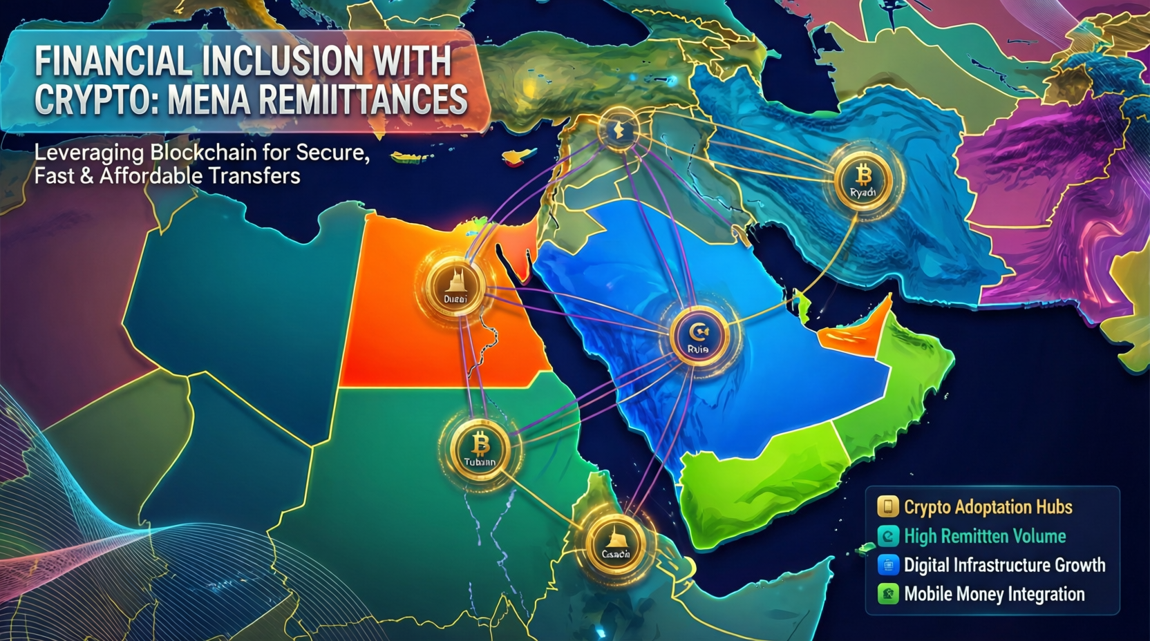 financial-inclusion-with-crypto-mena-remittances-map.png Map showing financial inclusion with crypto in MENA remittance corridors