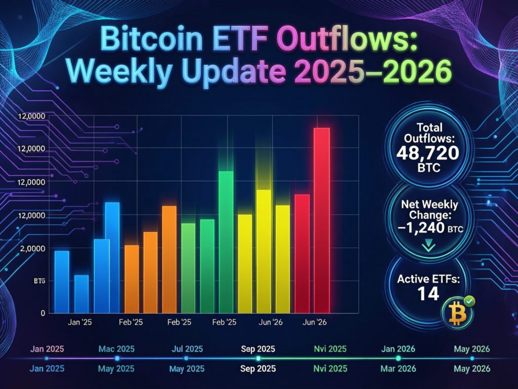 “Bitcoin weekly update highlighting ETF outflows and macro liquidity in late 2025 and early 2026”