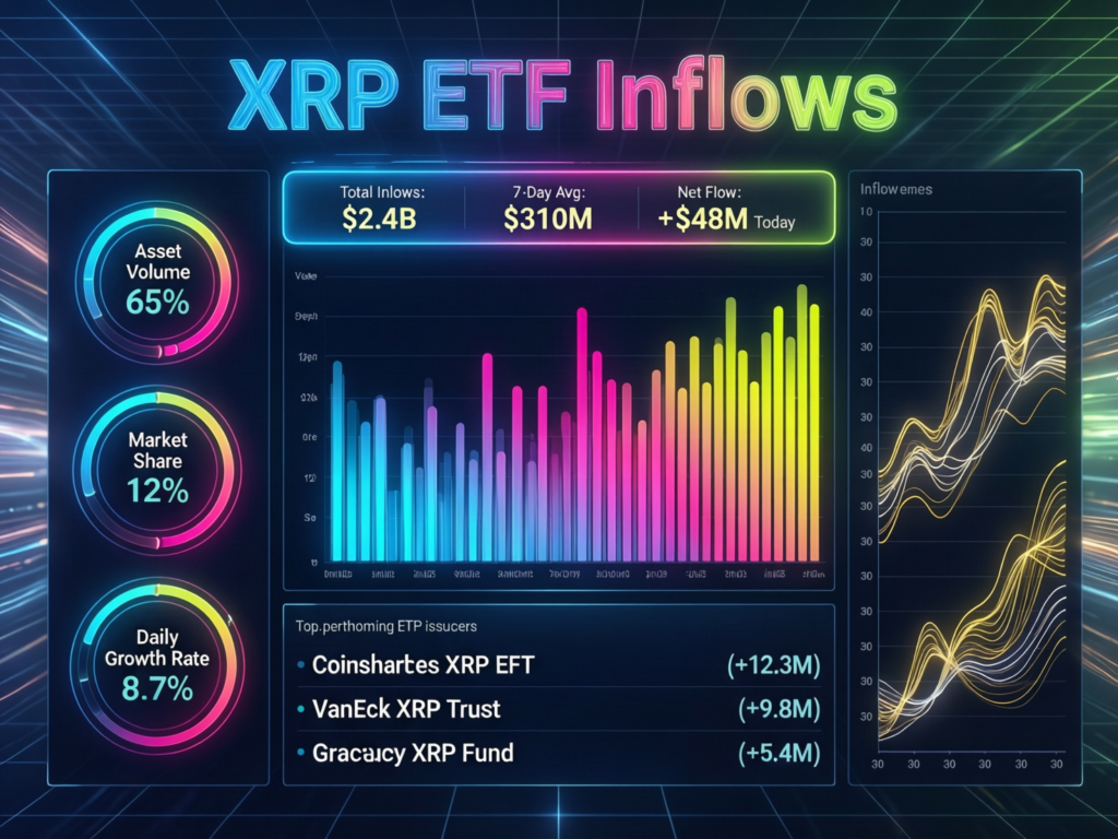 SoSoValue dashboard showing daily XRP spot ETF inflows