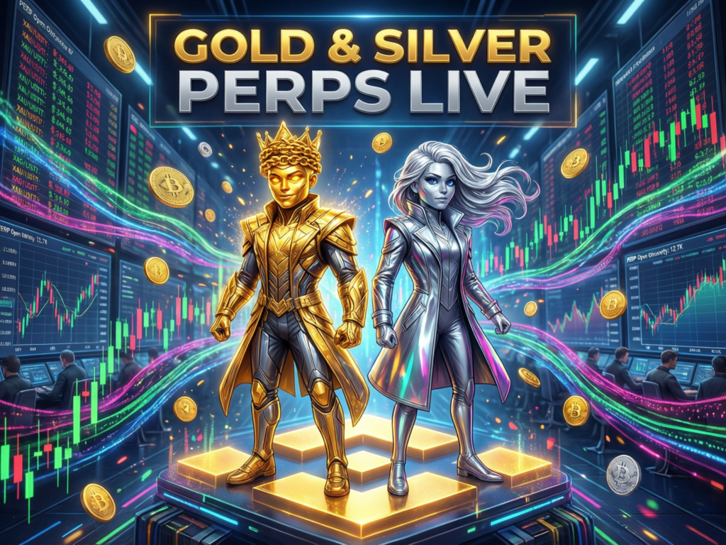 Comparison of gold and silver perpetual markets on Binance