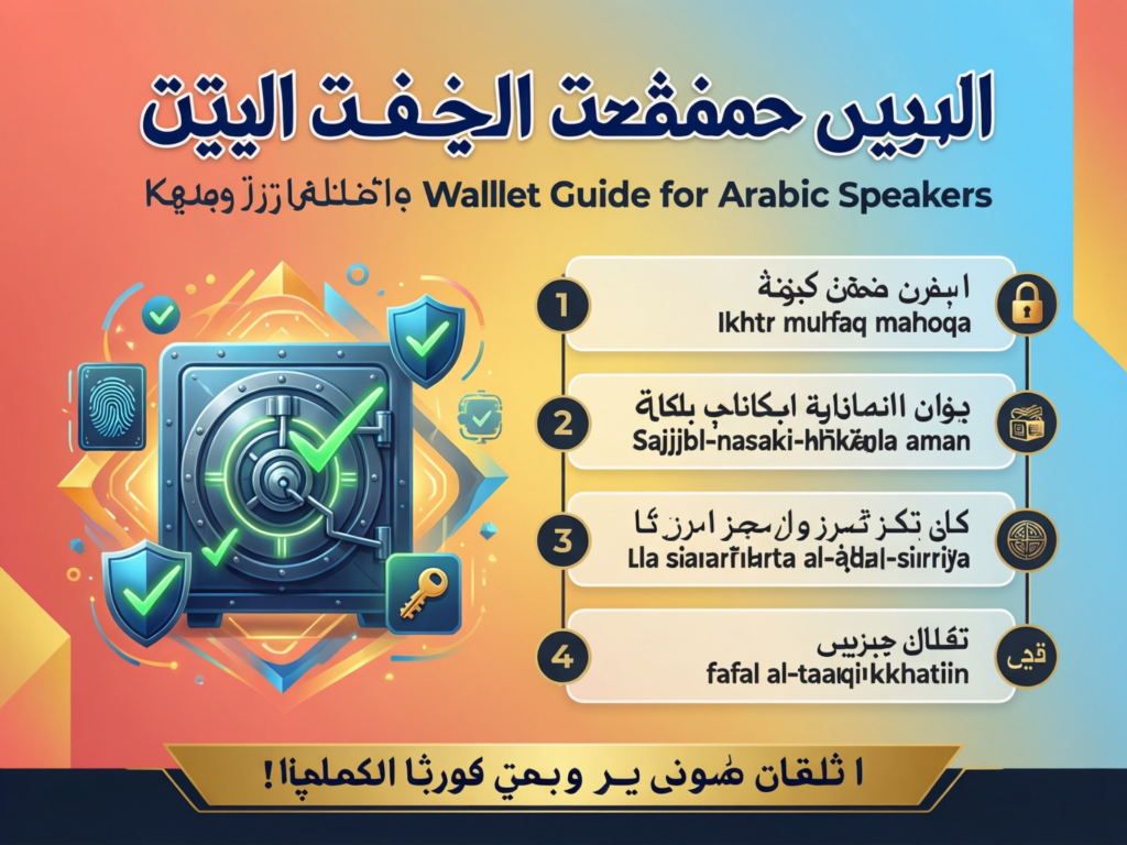 Best bitcoin course in Arabic for beginners 4 Arabic-speaking beginner learning how to secure a Bitcoin wallet and seed phrase