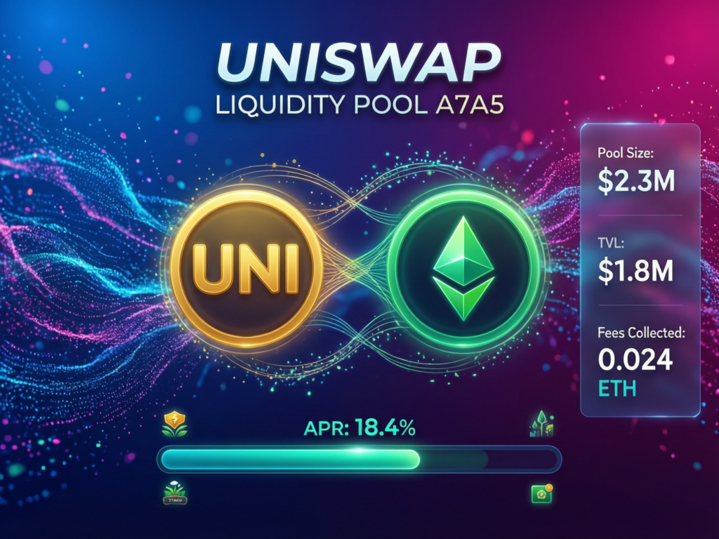 “Uniswap liquidity view for A7A5 trading”