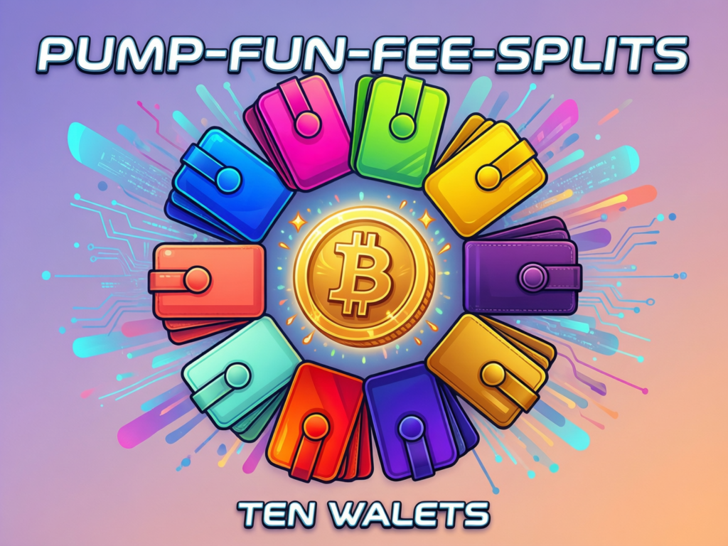 “Assigning creator fee splits to ten wallets on Pump.fun”