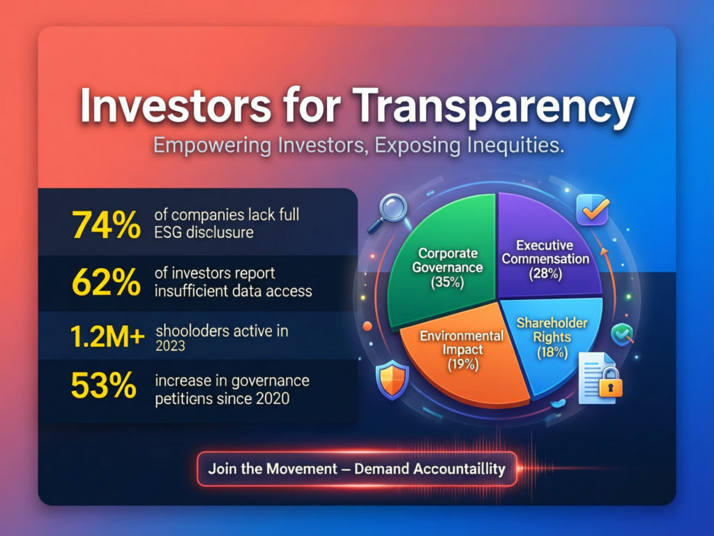 “Homepage of Investors for Transparency advocacy group”