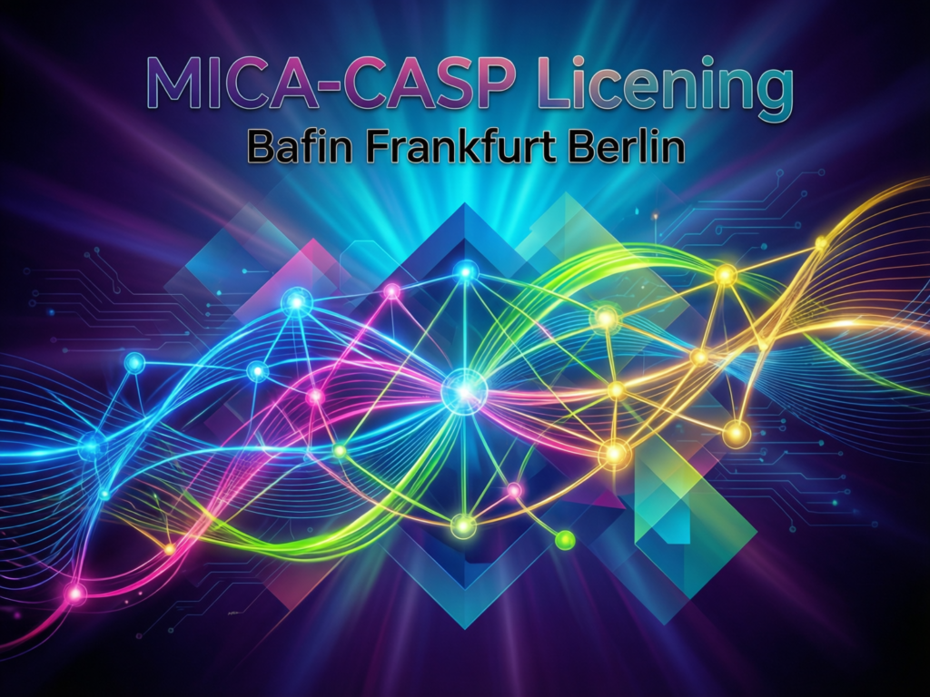 Crypto Regulation 2025: UAE, Saudi, EU & UK Guide 4 Illustration of MiCA CASP licensing journey for a German crypto provider supervised by BaFin