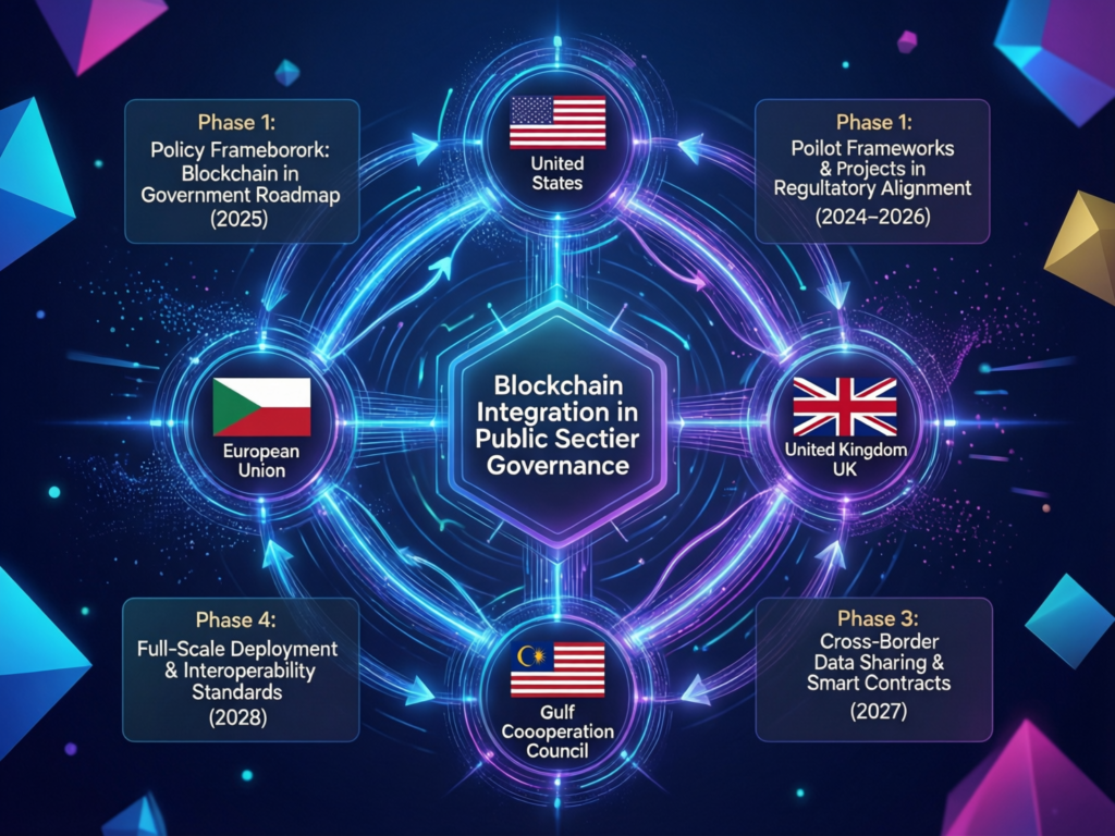 Blockchain in Government: How Gulf States Lead 4 Collaboration roadmap for US, UK, EU and Gulf governments on blockchain in government