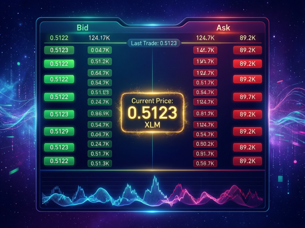 CME adds ADA, LINK, XLM futures in micro and standard sizes 3 “Stellar Lumens futures order book visualization”