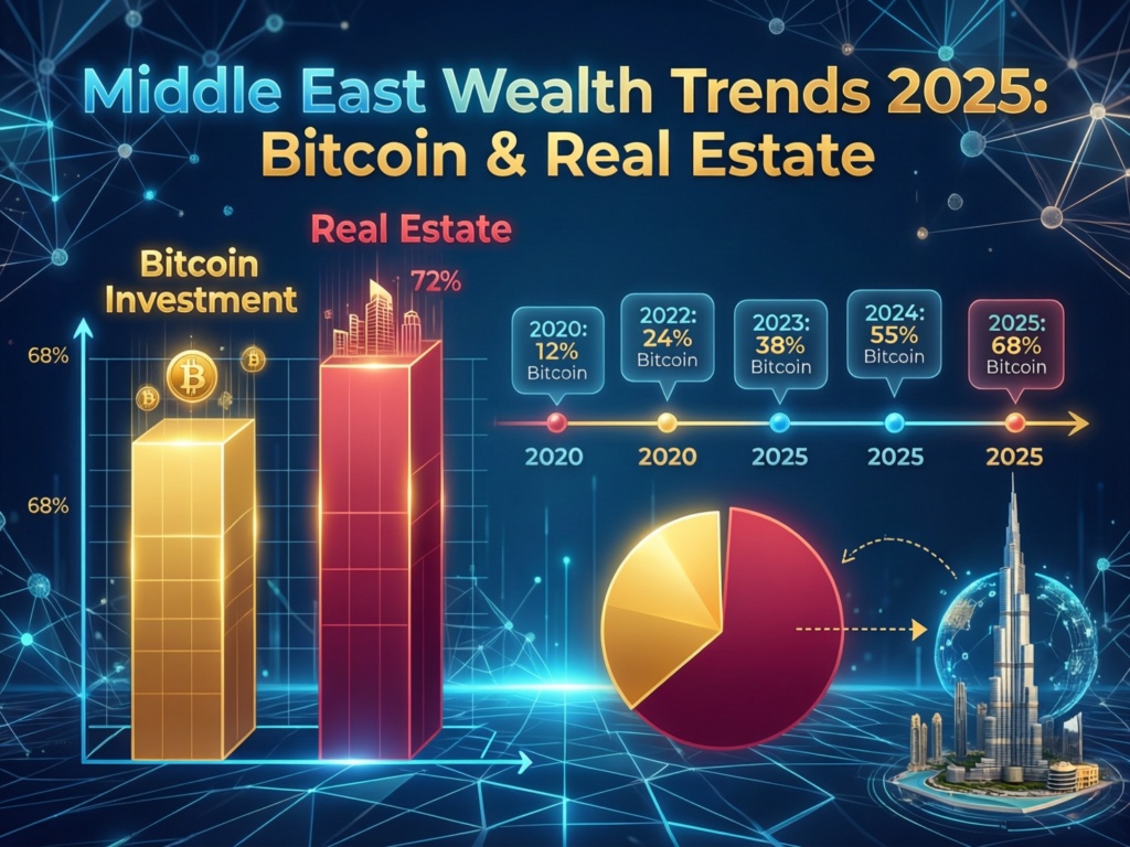Bitcoin vs Real Estate 2025: Where Smart Money Flows 2 Middle East wealth management trends 2025 across Bitcoin and real estate