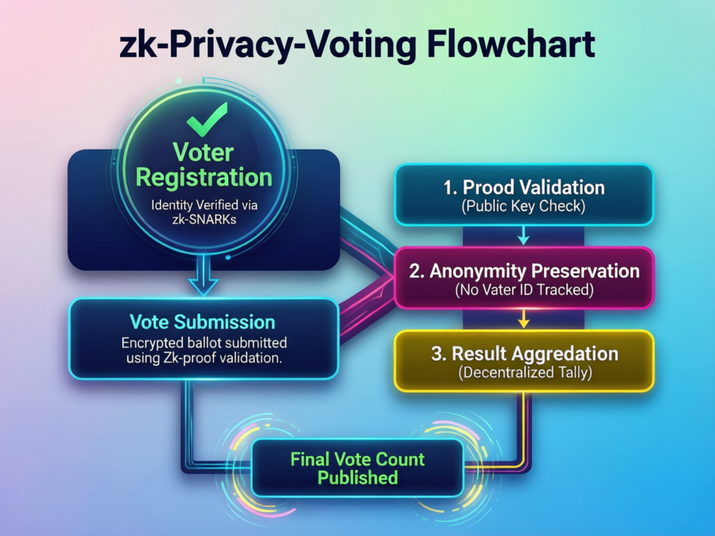 Vitalik Buterin calls for better DAOs, pushes beyond token voting and weak oracles 2 Flowchart showing ZK-based private voting in a DAO