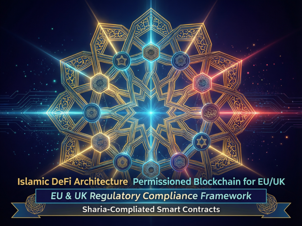 Smart Contracts in Islamic Finance: A Shariah-Safe Guide 4 Islamic DeFi architecture with permissioned blockchain and Shariah governance