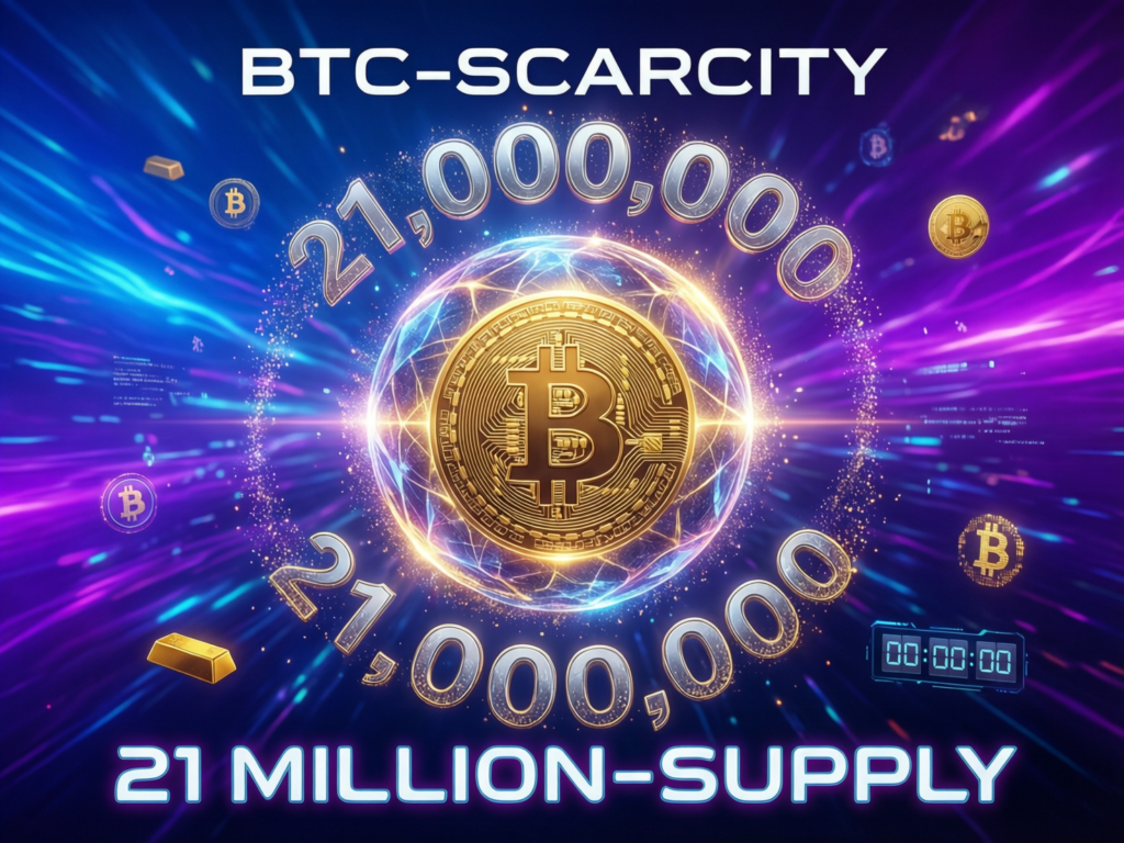 “Illustration of Bitcoin’s 21 million supply cap”