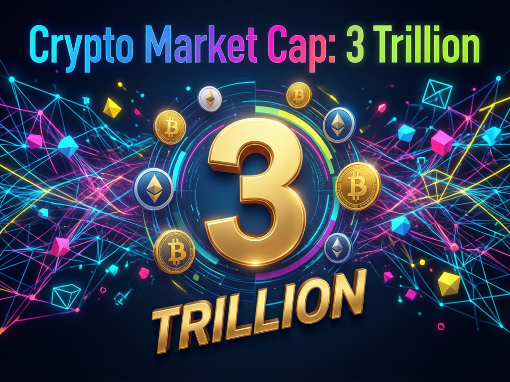 “Total crypto market value around $3 trillion in early 2026”