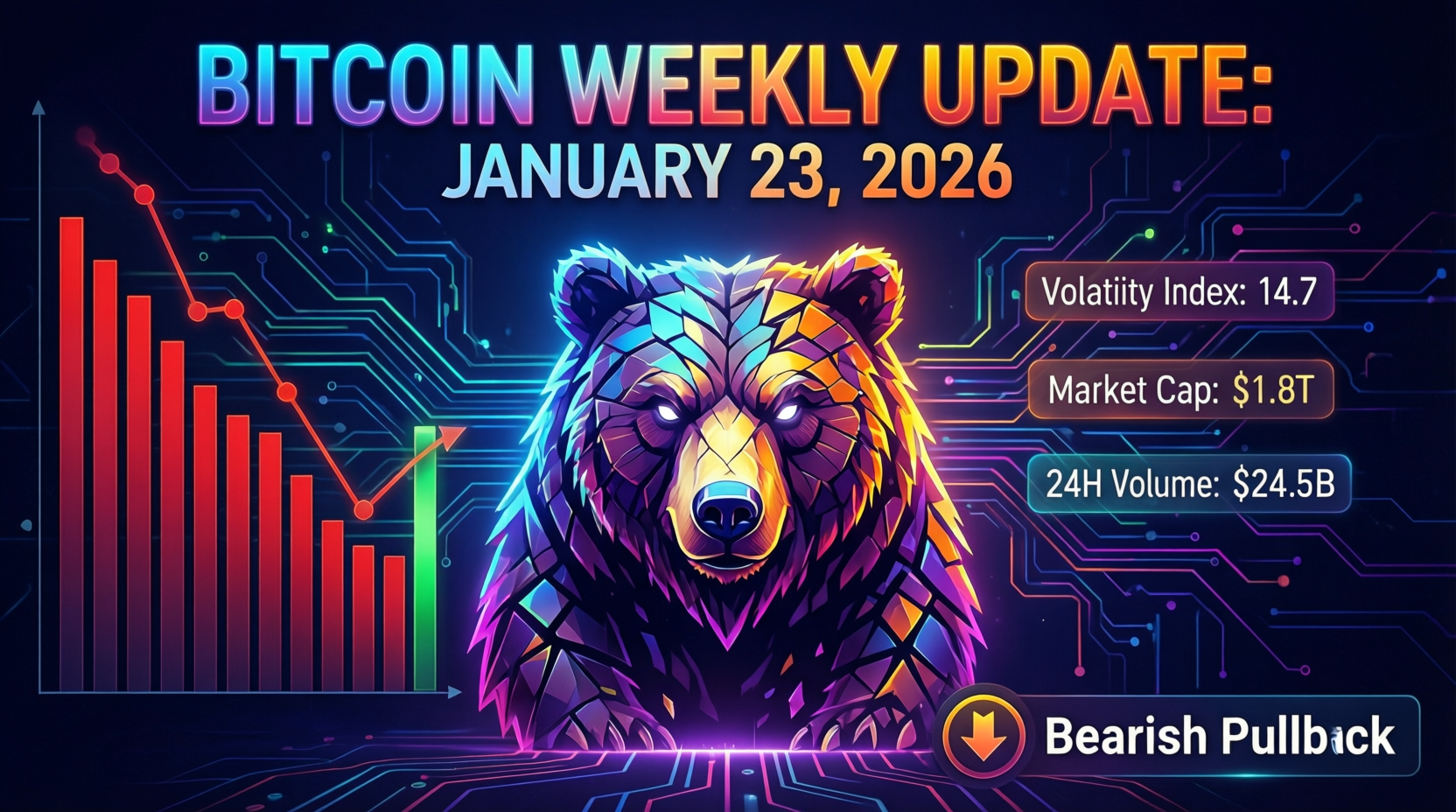 bitcoin-weekly-update-2026-01-23-hero-bearish-pullback.jpg “Bitcoin weekly update 23 January 2026 showing BTC price pulling back below 90k with global market risk-off sentiment”