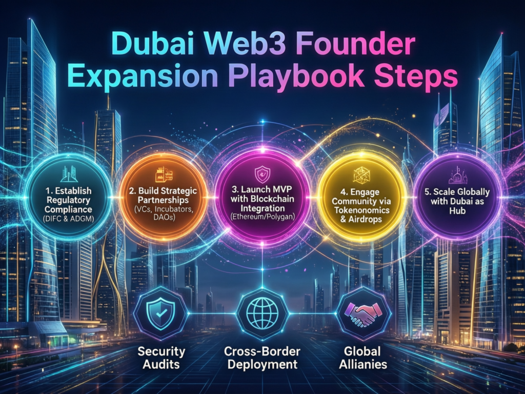Step-by-step expansion playbook for US, UK and EU Web3 founders entering Dubai