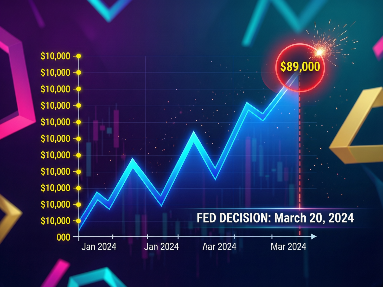 “Bitcoin price near $89,000 ahead of Fed decision on daily chart”