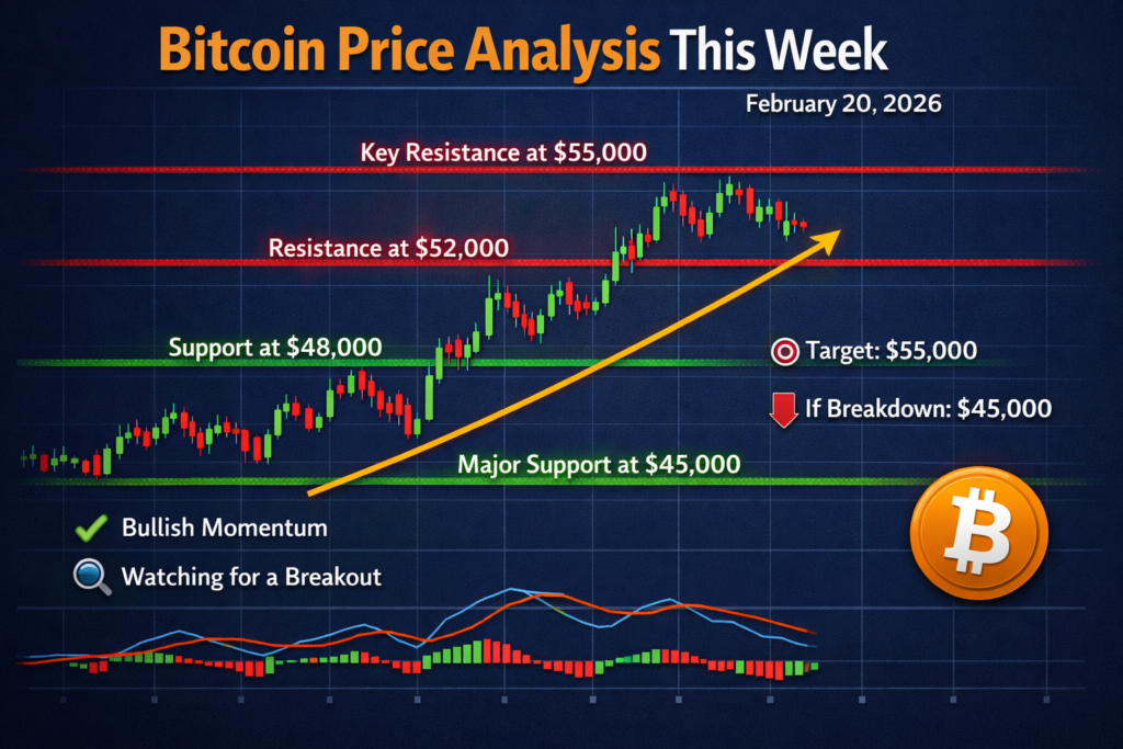 Bitcoin (BTC) Weekly Update Price Analysis This Week & Key Levels After the February Crash (Feb 20, 2026) 2 “Bitcoin price analysis this week highlighting support at 65000 and 60000 with resistance near 70000 to 75000”